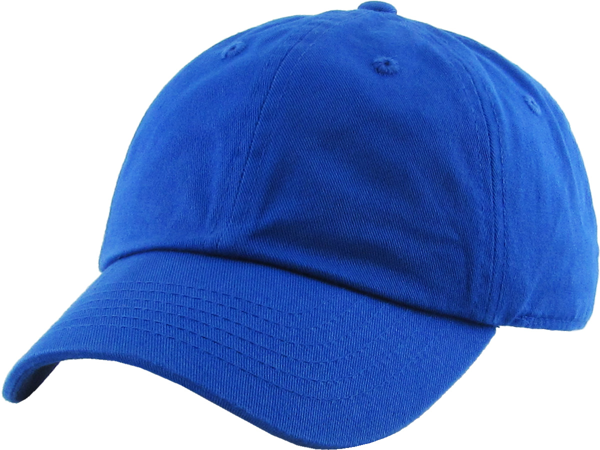 Royal Blue youth low profile front view